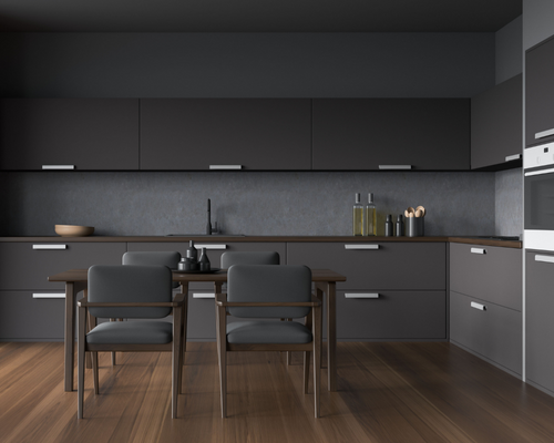 L Shaped Modular Kitchen