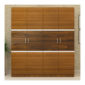 4 Door Wardrobe in Glossy Jungle Teak and Dark Jungle Wood Finish