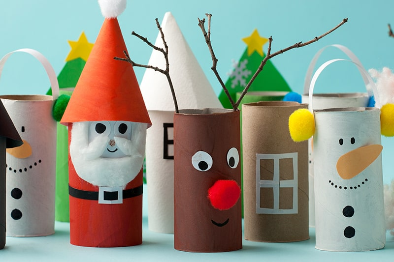 Cardboard Roll Figurines