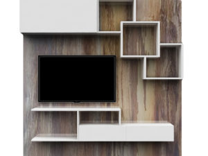 TV Cabinet With Storage– Oak & White Finish In Kolkata